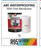 ABE Waterproofing With Free Menbrane Each
