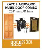 Kayo Hardwood Panel Door Combo-2031mmx813mm Each
