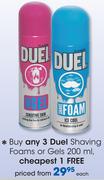Duel Shaving Foams Or Gels-200ml Each