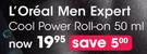 L'Oreal Men Expert Cool Power Roll-On-50ml