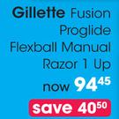 Gillette Fusion Proglide Flexball Manual Razor 1 Up-Each