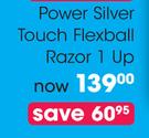 Gillette Fusion Power Silver Touch Flexball Razor 1 Up-Each
