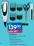 Safeway Hair Clipper And Nose Hair Trimmer Set-Per Set