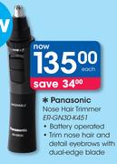 Panasonic Nose Hair Trimmer ER-GN30-K451