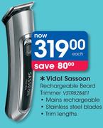 Vidal Sassoon Rechargeable Beard Trimmer VSTR8284E1