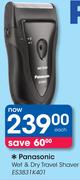 Panasonic Wet & Dry Travel Shaver ES3831K401