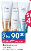 Dove Advanced Hair Series Shampoo Or Conditioner-For Any 2
