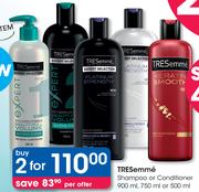 Tresemme Shampoo Or Conditioner-2x900/750/500ml