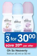 Oh So Heavenly Roll-On-3x45/50ml