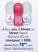 Shield Or Shield Teens Roll-Ons (Excl. MotionSense)-50ml Each