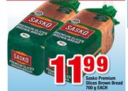Sasko Premium Slices Brown Bread-700g Each
