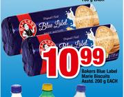 Bakers Blue Label Marie Biscuits Assortd-200g Each