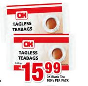 Ok Black Tea 100's-Per Pack