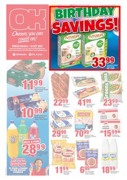 OK Foods Western Cape : Birthday Savings (06 October - 10 October 2021), page 1