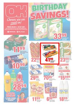 OK Foods Western Cape : Birthday Savings (06 October - 10 October 2021), page 1