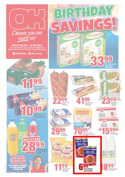 OK Foods Western Cape : Birthday Savings (06 October - 10 October 2021), page 1