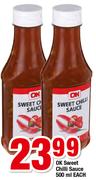 OK Sweet Chilli Sauce-500ml Each