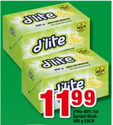 d'Lite 40% Fat Spread Brick-500g Each