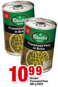 Rhodes Processed Peas-400g Each