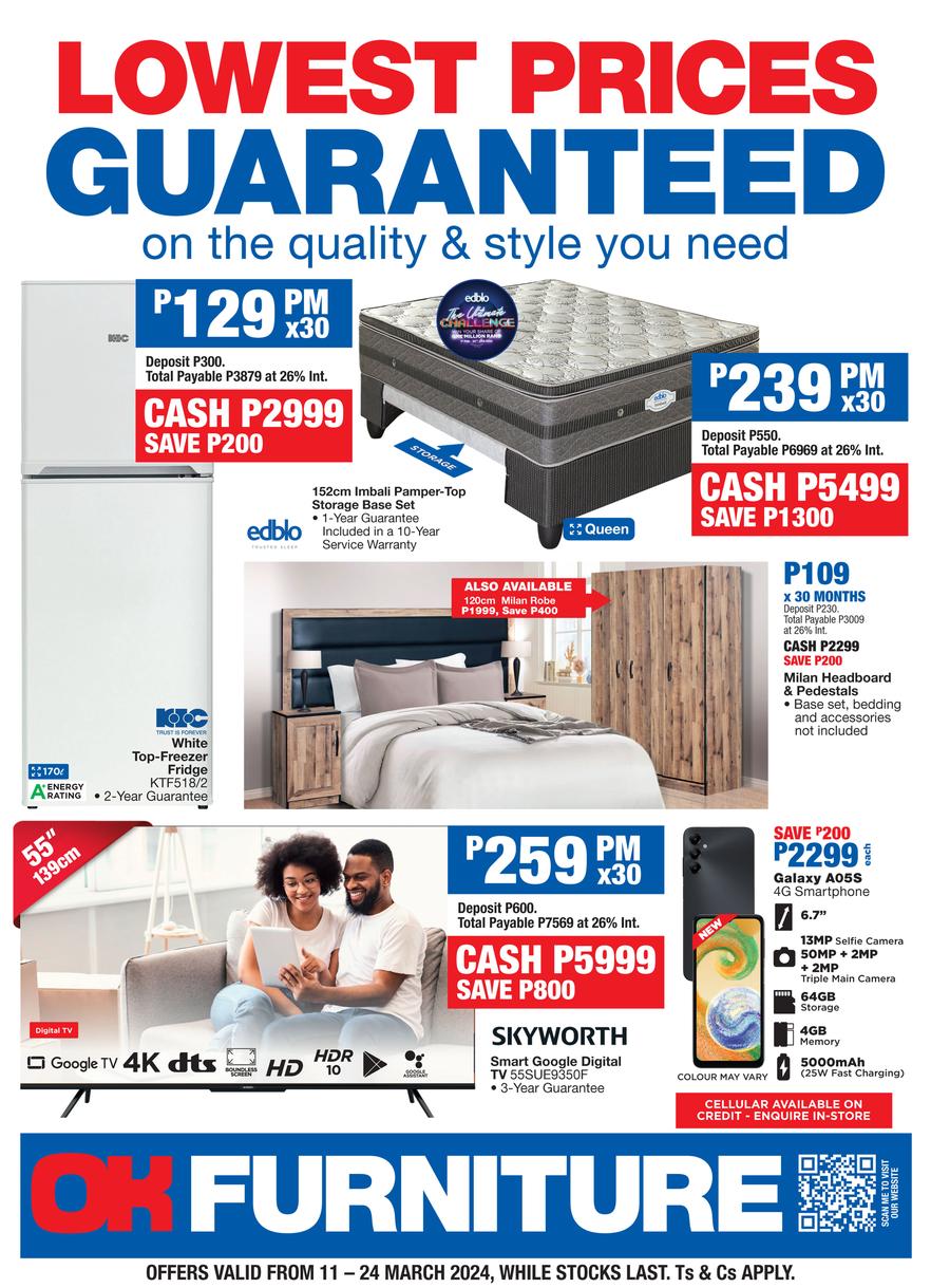 Ok furniture shop cell phone specials