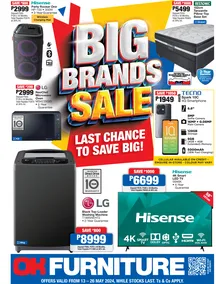 OK Furniture Botswana : Big Brand Sale (13 May - 26 May 2024)