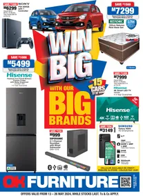 OK Furniture Lesotho : Win Big With Our Big Brands (13 May - 26 May 2024)