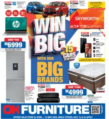 OK Furniture Lesotho : Win Big With Our Big Brands (22 April - 12 May 2024)