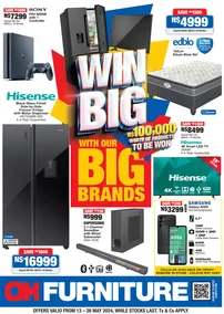 OK Furniture Namibia : Win Big With Our Big Brands (13 May - 26 May 2024)