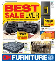 OK Furniture : Best Sale Ever (26 February - 10 March 2024 While Stocks)