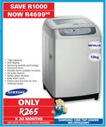 Samsung 13kg Metallic Top Loader WA13F5S2UWY