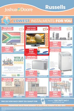 Joshua Doore & Russells:  Lowest Instalments For You (13 Jul - 19 Jul 2015), page 3