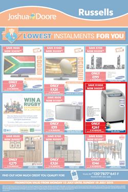 Joshua Doore & Russells:  Lowest Instalments For You (13 Jul - 19 Jul 2015), page 3