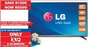 LG 43" HD LED TV