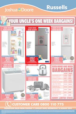 Joshua Doore & Russells : Your Uncle's One Week Bargains (11 Aug - 19 Aug 2015), page 2