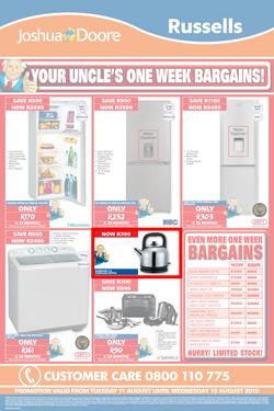 Joshua Doore & Russells : Your Uncle's One Week Bargains (11 Aug - 19 Aug 2015), page 2