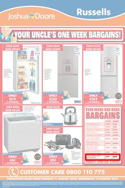 Joshua Doore & Russells : Your Uncle's One Week Bargains (11 Aug - 19 Aug 2015), page 2