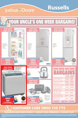 Joshua Doore & Russells : Your Uncle's One Week Bargains (11 Aug - 19 Aug 2015), page 2