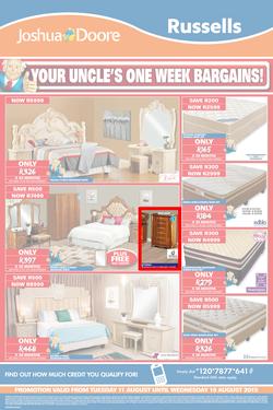 Joshua Doore & Russells : Your Uncle's One Week Bargains (11 Aug - 19 Aug 2015), page 3