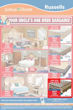 Joshua Doore & Russells : Your Uncle's One Week Bargains (11 Aug - 19 Aug 2015), page 3