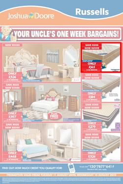 Joshua Doore & Russells : Your Uncle's One Week Bargains (11 Aug - 19 Aug 2015), page 3