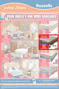 Joshua Doore & Russells : Your Uncle's One Week Bargains (11 Aug - 19 Aug 2015), page 3
