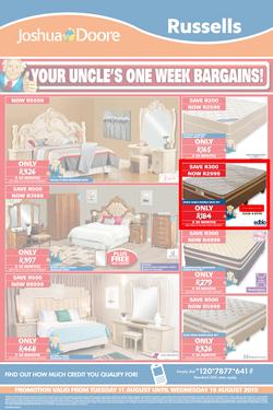 Joshua Doore & Russells : Your Uncle's One Week Bargains (11 Aug - 19 Aug 2015), page 3