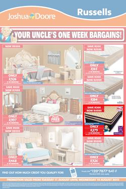 Joshua Doore & Russells : Your Uncle's One Week Bargains (11 Aug - 19 Aug 2015), page 3