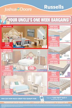 Joshua Doore & Russells : Your Uncle's One Week Bargains (11 Aug - 19 Aug 2015), page 3