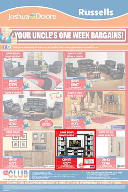 Joshua Doore & Russells : Your Uncle's One Week Bargains (11 Aug - 19 Aug 2015), page 4