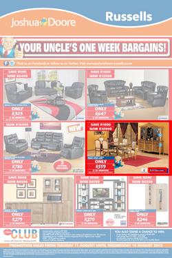 Joshua Doore & Russells : Your Uncle's One Week Bargains (11 Aug - 19 Aug 2015), page 4