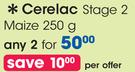 Nestle Cerelac Stage 2 Maize-2x250g