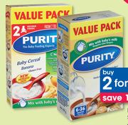 Purity Cereal Stage 1or2 -2x450gm