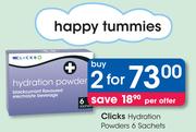 Clicks Hydration Powders 6 Sachets-2 Pack