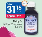 Phipp's Milk Of Magnesia-100ml